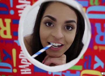 Birthday Gloryhole Assfuck Surprise For Latina Teen