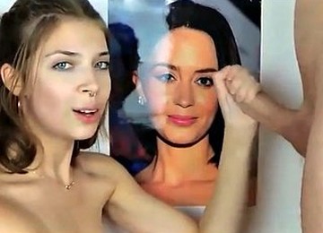 Sweet Girl Loves To Suck A Hard Cock On Her Knees