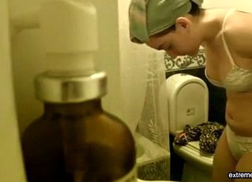 My Niece Jennifer Spied On In The Bathroom