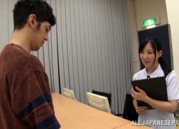 Doggy Style Dicking In The Hospital With Ruri Saijo And Her Coworker