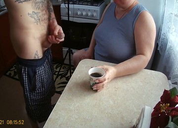 Jerked Off The Sperm Into My Coffee Glass