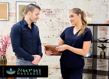 NURU MASSAGE - Pervert Businessman Wants More Than Have Just His Cock Being Teased