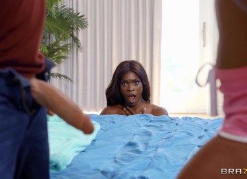 Misty Stone & Ana Foxxx In Interracial 3some