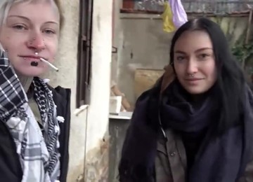 Czech Streets Dude Fucks Sisters
