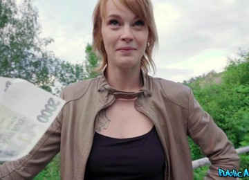 Redhead Had Intercourse In A Tunnel