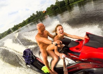 Public Butt Sex Ride On The Jet Ski - Mia Bandini
