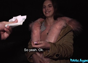 Student With Big Natural Tits  Fucks For Money