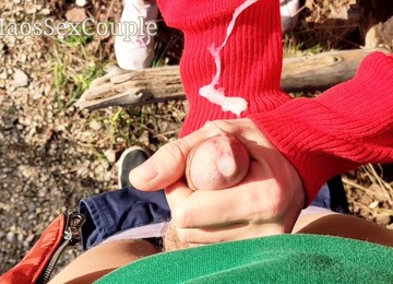 Handjob, Outdoor, Male Cock Public