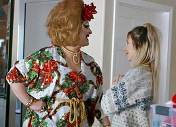 Rimjob Lesbian Duo In Pantyhose Enjoy Passionate Christmas Sex