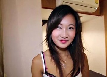 Shy Hairy Pussy Thai Cutie Creampied