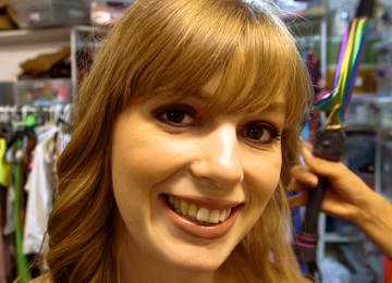 Pale Big-Eyed Rosebud At The First Time Auditions 