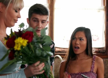 Dana DeArmond And Vina Sky Make Love In The Kitchen