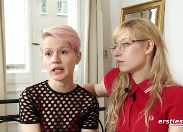 Amateur Lesbians Have An Intense Bondage Session - Blonde