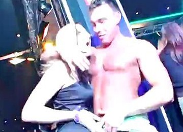 Wild Cheeks Suck Cock In The Club