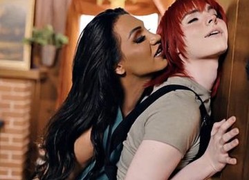 Trans Babysitter Gets Fucked By TS Boss And Hubby