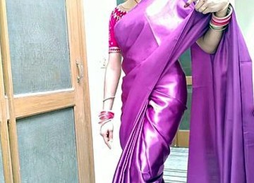 AUNT SATIN SILK SARIE