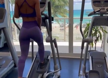 Busty MILF Fucks By The Window With A Great View!