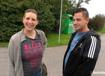 Horny German Wife Fucked By Neighbor While Home Alone