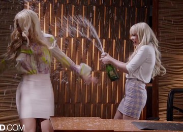 Boss Seduces Her Secretary For A Long Night Full Of Wild Lesbian Sex