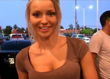 I've Watched Sexy Blonde At Party! Check Out What She Did On Her Own!