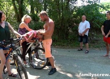 Aroused Mature Females Share Dicks In Outdoors