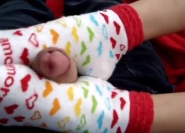 Sockjob By A Horny Girlfriend