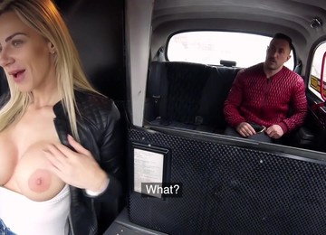 The Spaniard Fucks The Blond Hair Lady 1 - Female Fake Taxi