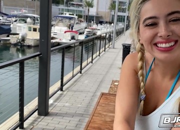 Hot Busty Blonde Chloe Surreal Sucks A Big Dick - POV Deepthroat With Monster Tits Babe