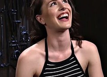 Stranded Bdsm Babe Whipped Before Pussy Play