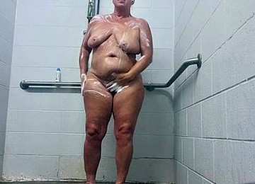 Sex In The Shower With Cum In The Mouth, After A Standing Doggy Style Session, Boobs Bounce, Ass And Thighs Move