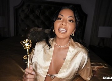 Glamorous Asian Chick With Big Tits Takes Care Of BBC