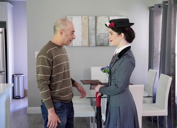 Classy Babe Suits Massive Inches In Her Puffy Cunt