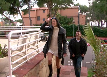 Handsome Guy Finally Talked Aliz Into Playing With His Dick