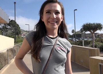 Petite 19 Year Old Brunette Coed Gets Fucked By An Amateur With A Camera - Bang