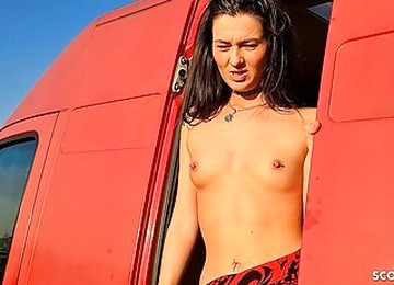 Camping Girl Caught Stranger Jerk And Let Him Fuck Her Tight Pussy