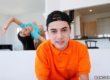 Lad Fucks His Premium Asian Stepmom In Both Holes