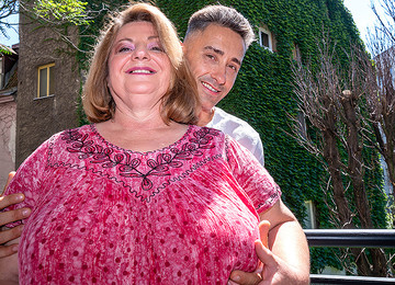 Huge Breasted Mature BBW Fucking A Muscled Younger Man