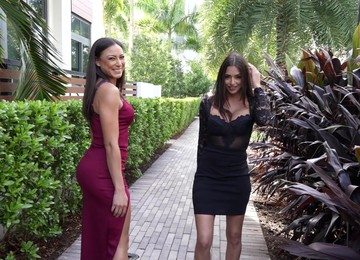 Cassie Del Isla Sharing Two Hard Cocks With Naughty Armani Black