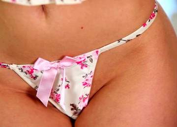 Slim Blonde Gabi Poses Nude For The Cam In The Dining Room