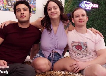 Big Titty Teen Melody Rims Two Guys At Once And Before They All Start Fucking! - Big Dick