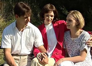 Met Two Girls Outdoors