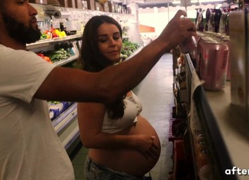 Preggo Maxine Holloway Dreams Of Passionate Fuck In The Supermarket