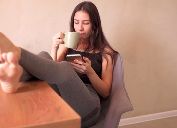 Skinny Russian Teen Gets Feet Punished On The Table And Fucked On It!