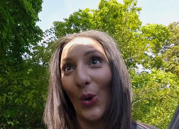 This Dark Haired Strumpet Will Do Anything For Money