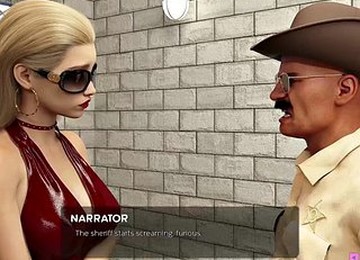 Fashion Hot Blonde In Red Dress Gets Fucked - 3d Game