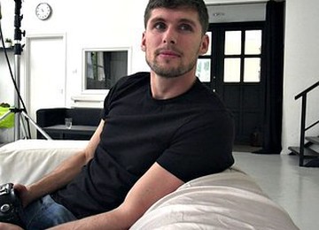 Gorgeous Brunette Satisfies A Young And Strong Hunk Fully