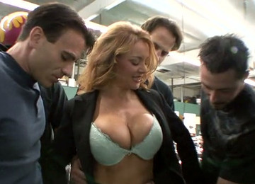 Mega Busty Harlot Janet Mason Is Always Ready For Cum Load