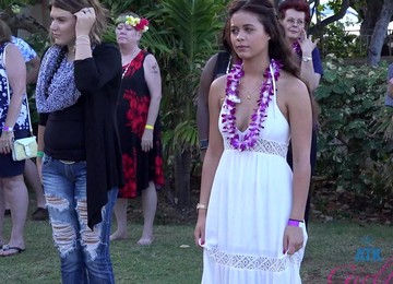 Kinky Brunette Moans While Being Fucked Hard At The Party