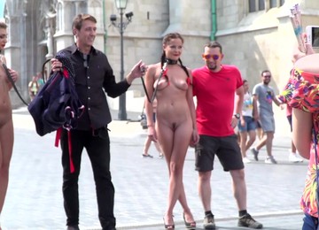 Hardcore BDSM Public Humiliation Bondage Session With Dolly Diore