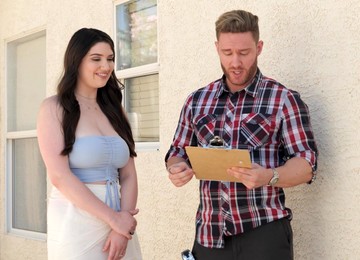 Brunette Alyx Star Receives Cum On Tits After Being Fucked